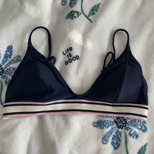 cute navy swimsuit top